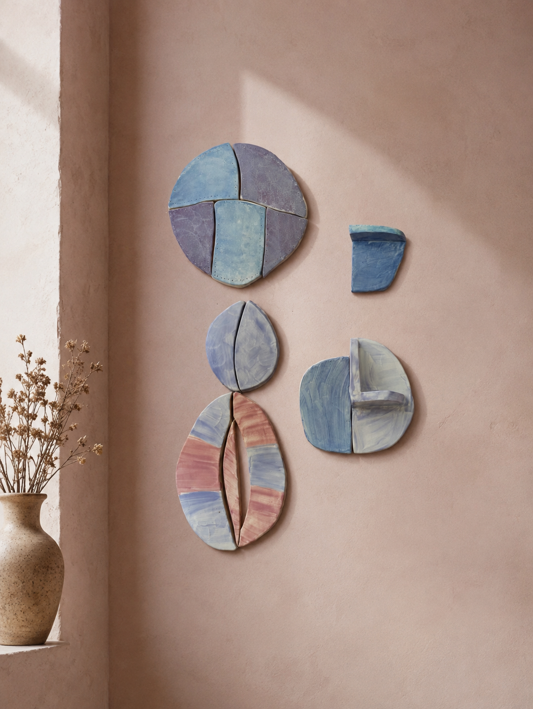 Modules Pièce murale en faïence — Collection Fragments