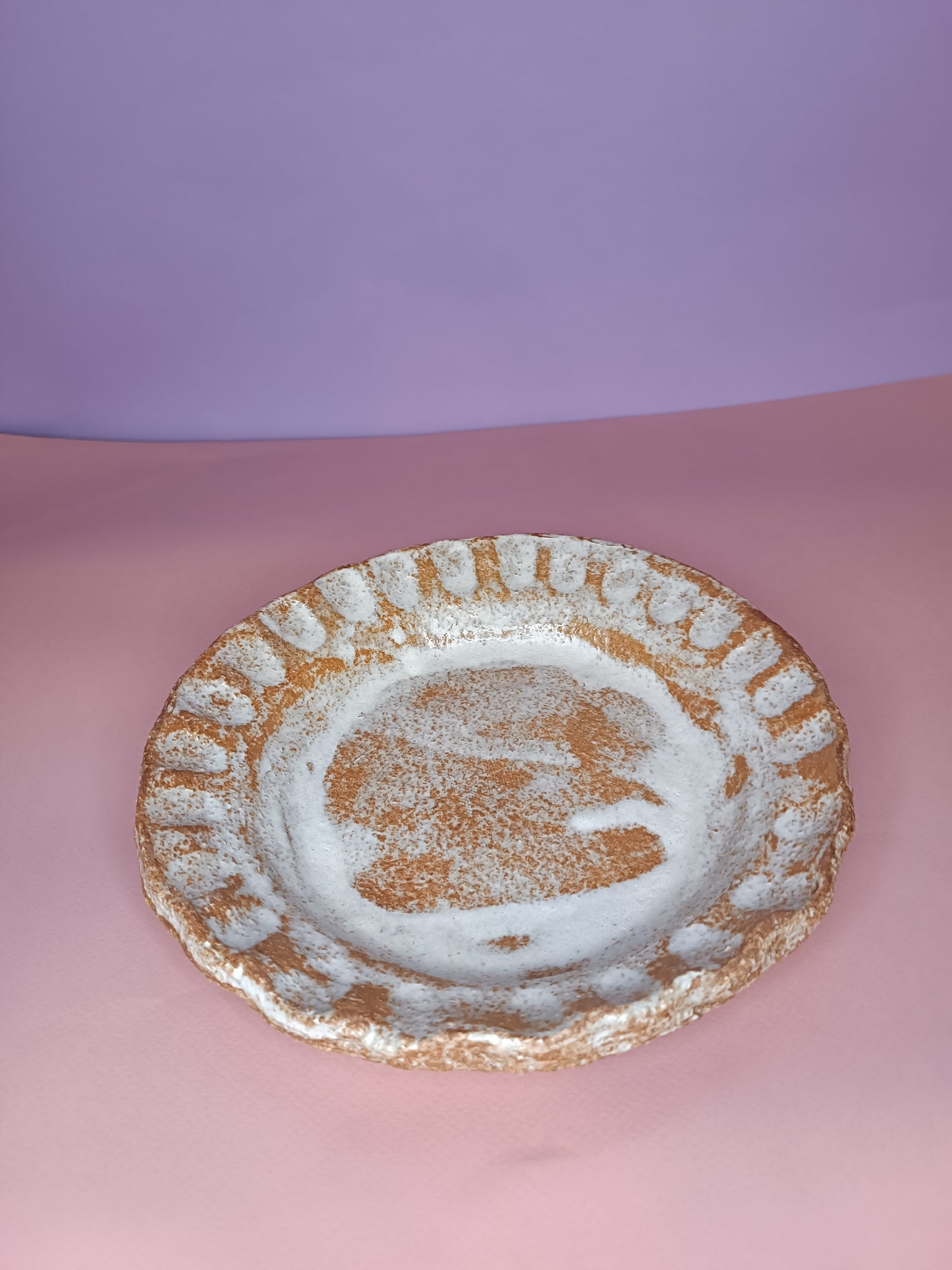 ASSIETTE terre rousse chamotté