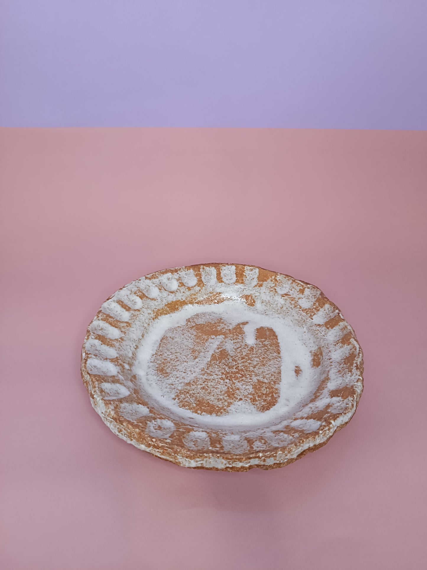 ASSIETTE terre rousse chamotté