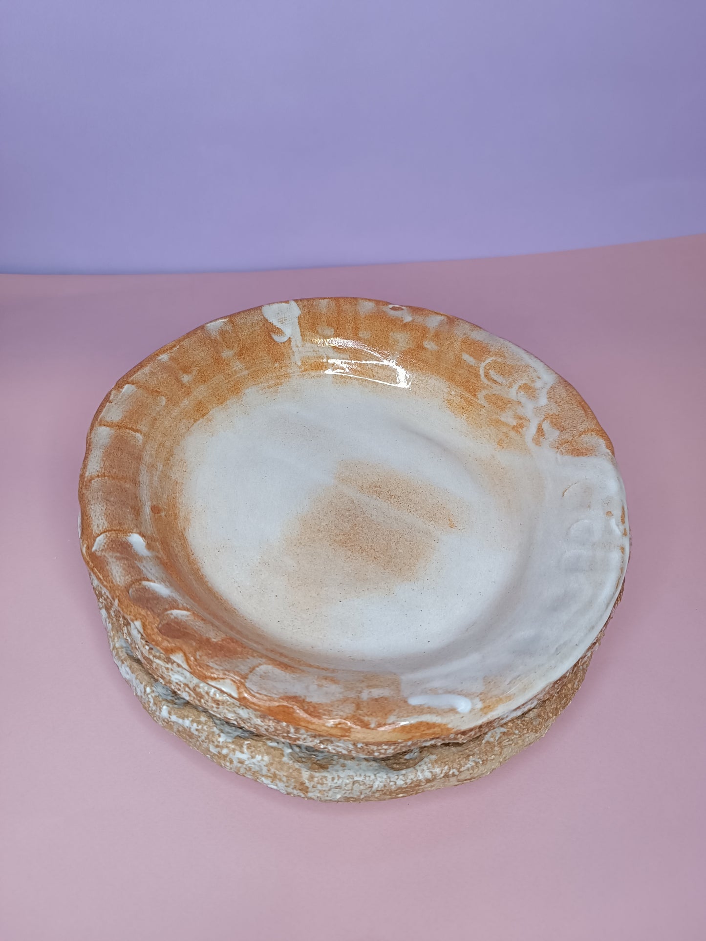 ASSIETTE terre rousse chamotté