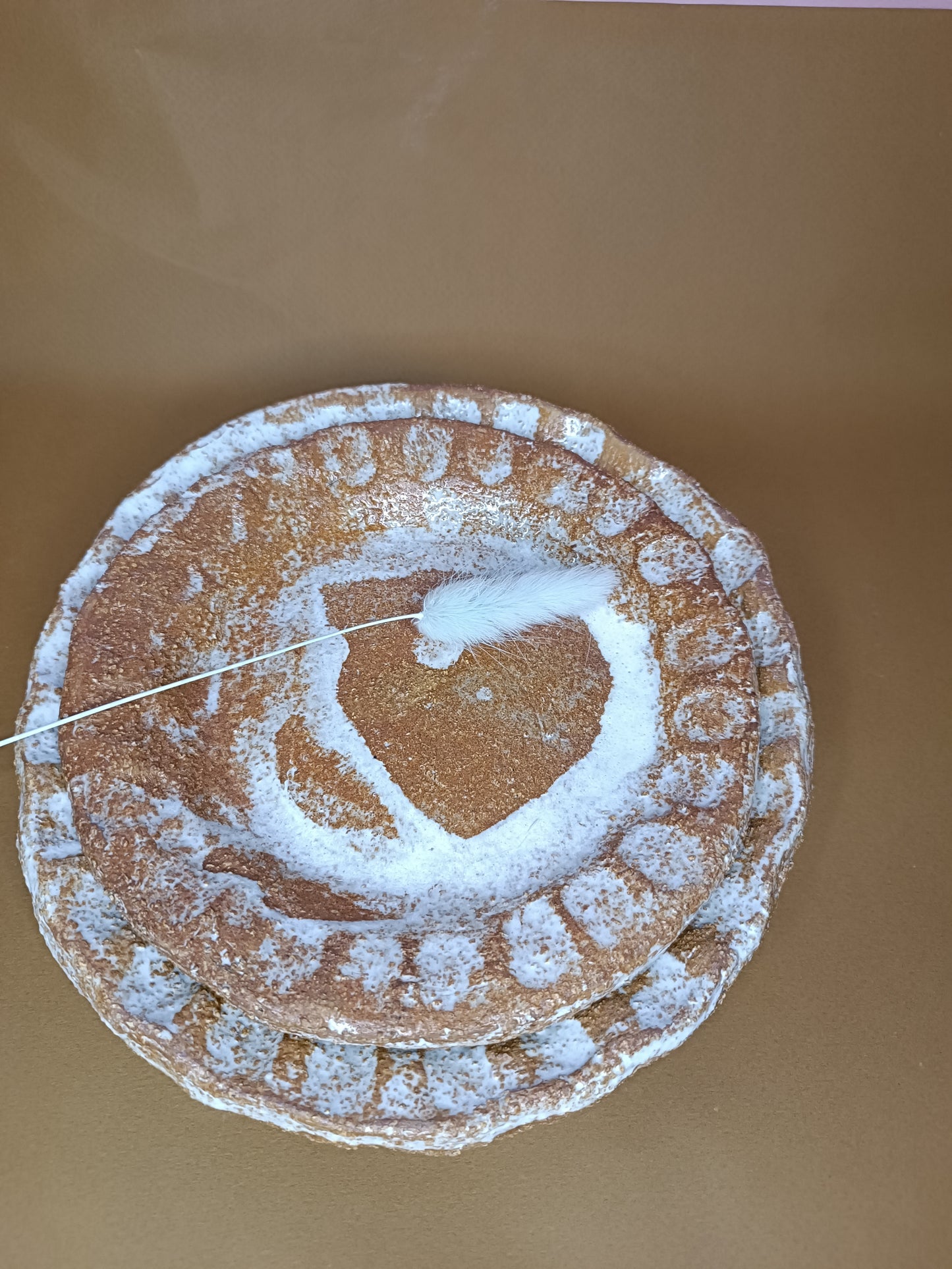 ASSIETTE terre rousse chamotté