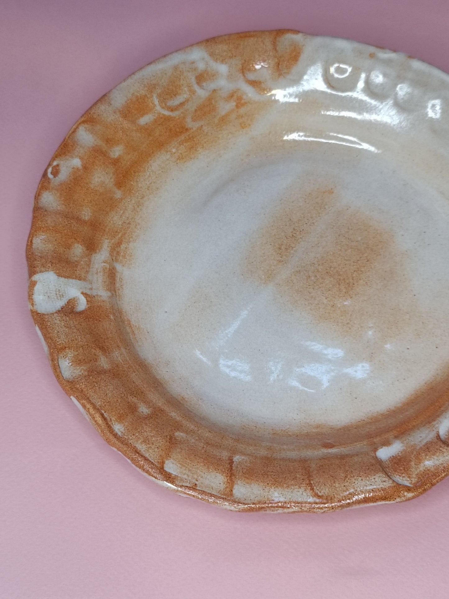 ASSIETTE terre rousse chamotté
