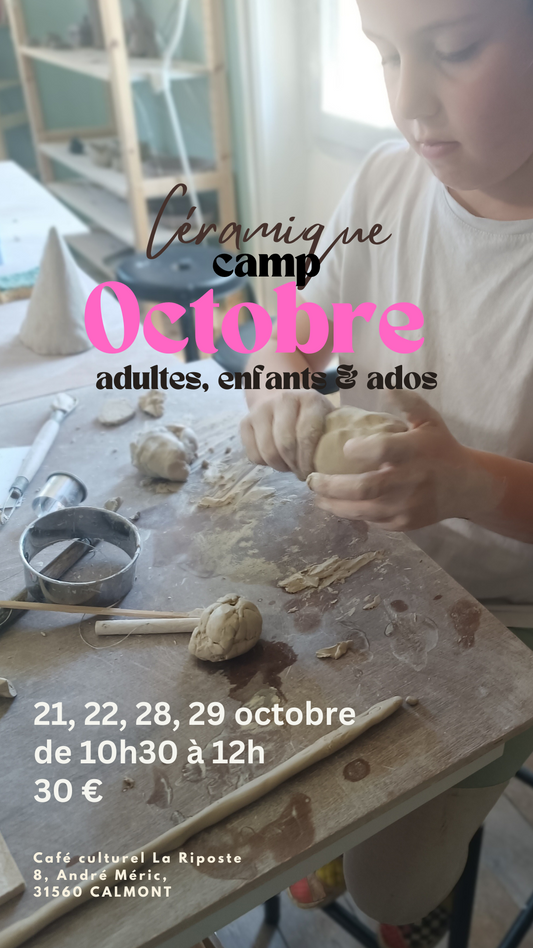 Octobre céramique camp: enfants et ados